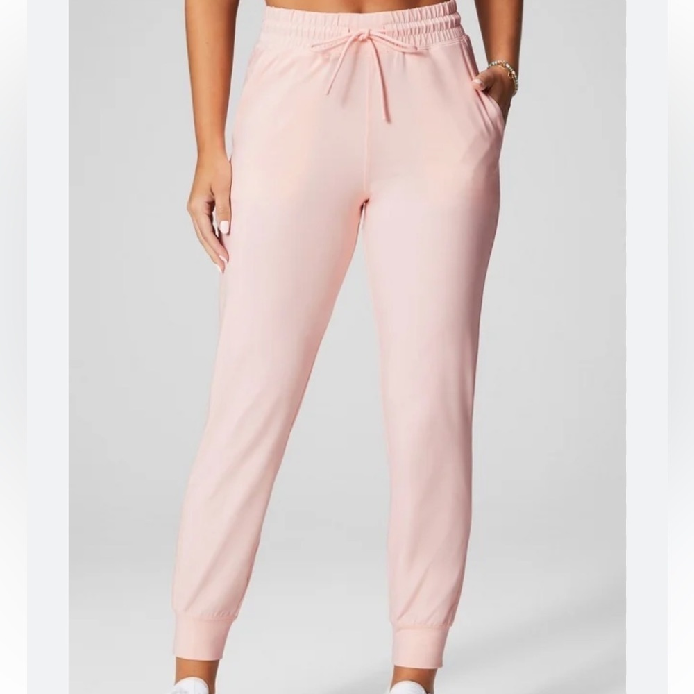Fabletics high waisted performance jogger in pink buttercream women’s size M - Picture 5 of 17